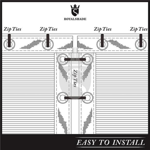 5' x 50' Black Fence Screen Windscreen Cover Netting Mesh Fabric Cloth - Picture 3 of 6